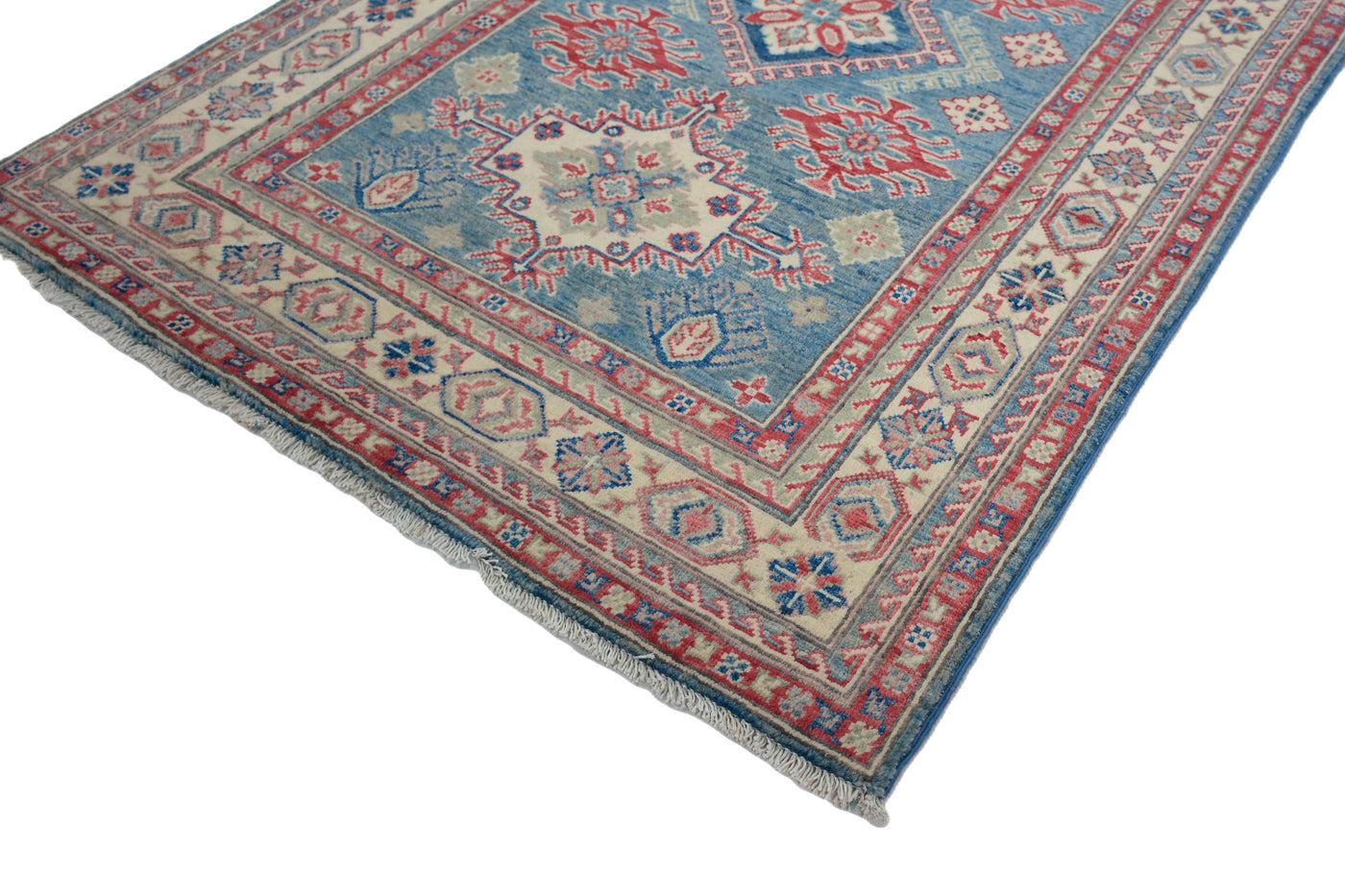 Kazak Afghan Rug – Fawn Medallion