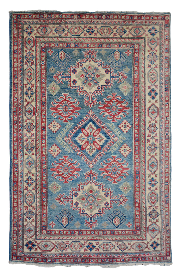 Afghan Kazak Rug, 121 x 172 cm (New Arrival)