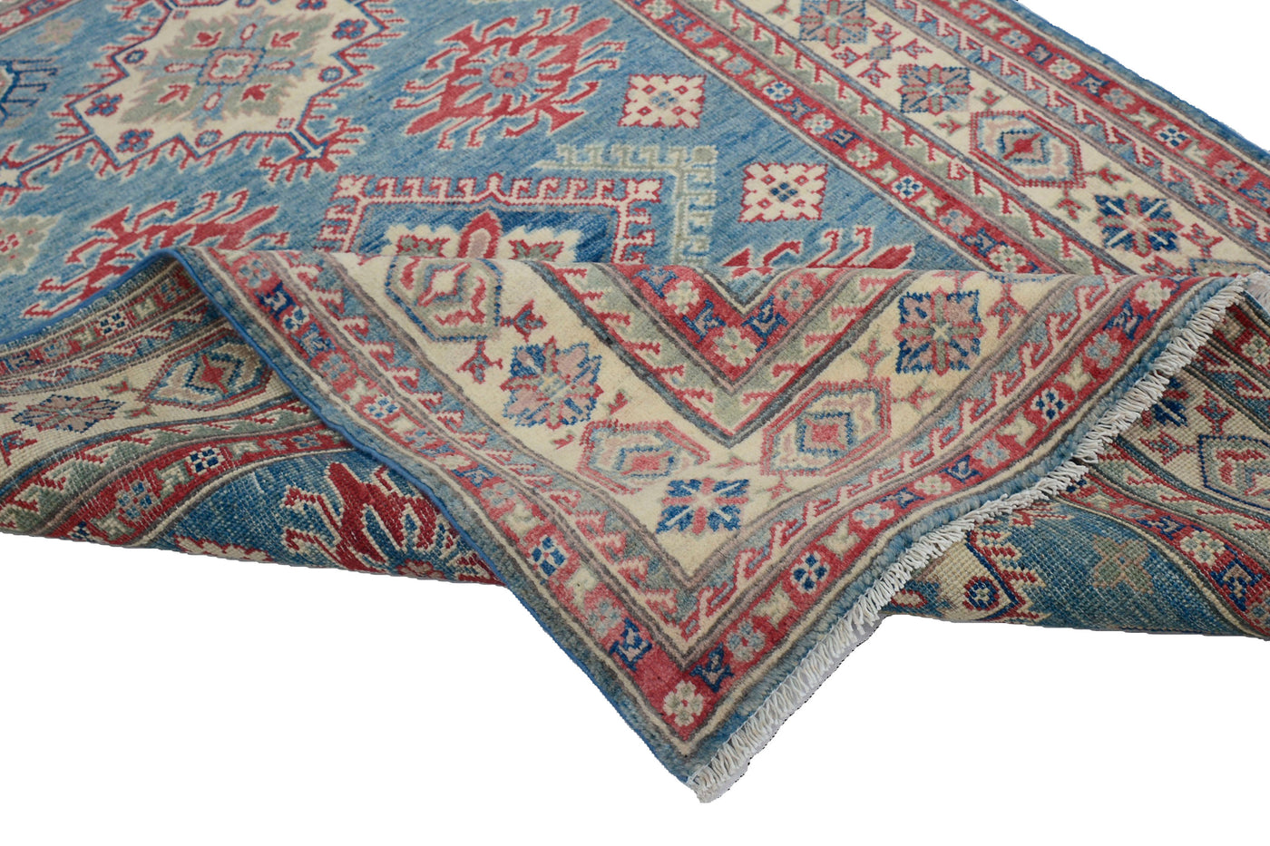 Kazak Afghan Rug – Fawn Medallion