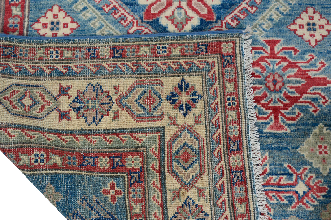 Kazak Afghan Rug – Fawn Medallion