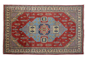 Afghan Kazak Rug, 121 x 185 cm