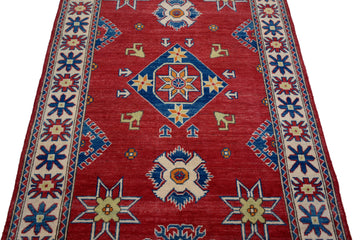 Afghan Kazak Rug, 119 x 181 cm (New Arrival)