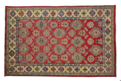 Afghan Kazak Rug, 198 x 288 cm (New Arrival)