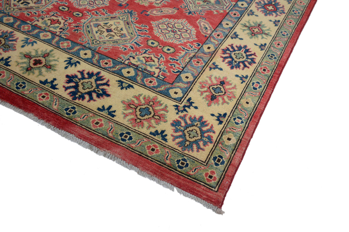 Kazak Afghan Rug – Alabaster Emblem