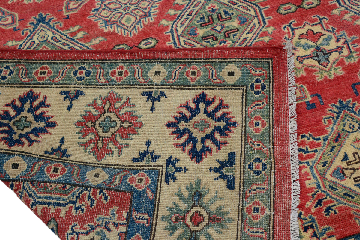 Kazak Afghan Rug – Alabaster Emblem