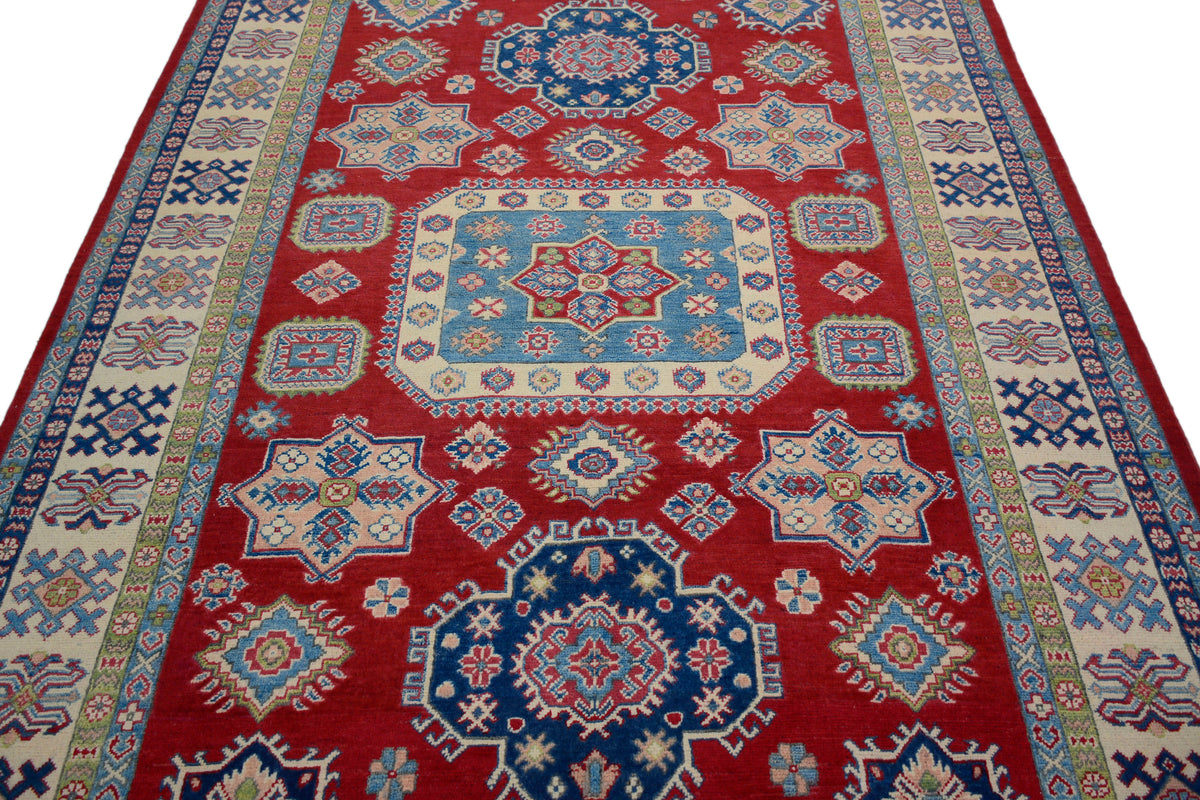Kazak Afghan Rug – Azure Frame