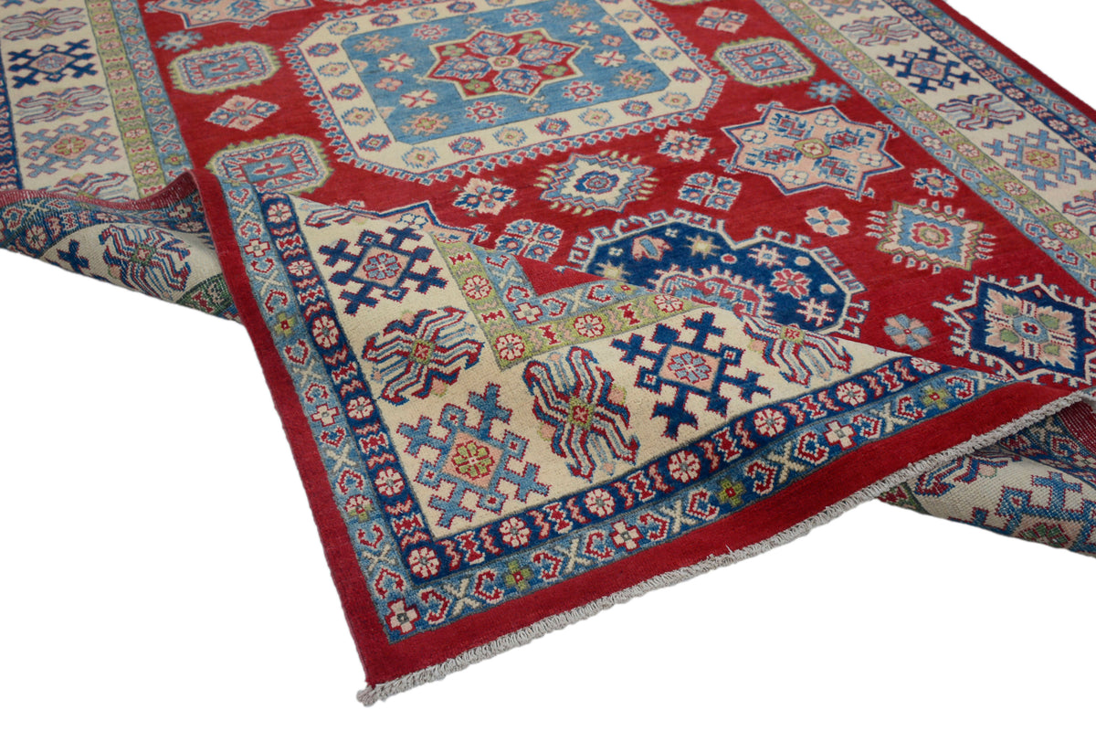 Kazak Afghan Rug – Azure Frame