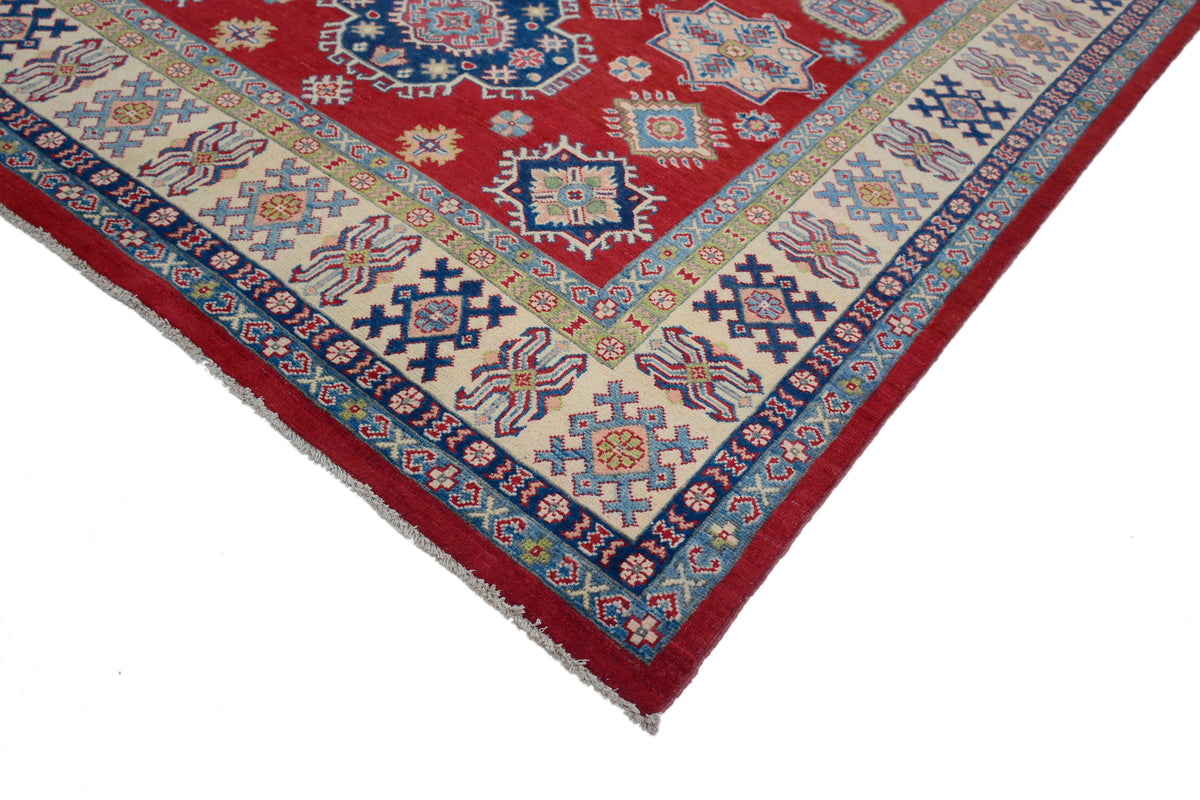 Kazak Afghan Rug – Azure Frame