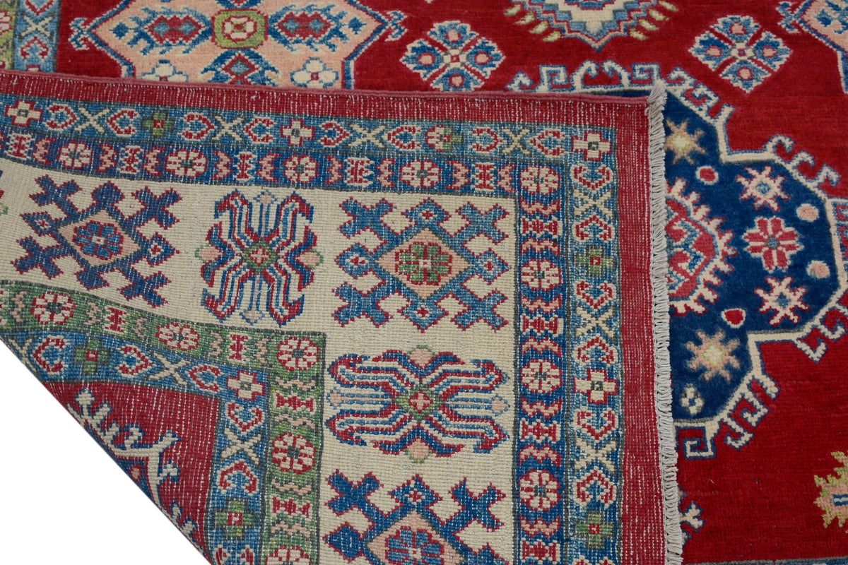Kazak Afghan Rug – Azure Frame