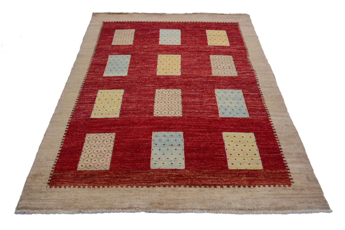 Gabbeh Persian Rug – Pearl Inkblot