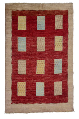 Persian Gabbeh Rug, 173 x 240 cm (New Arrival)