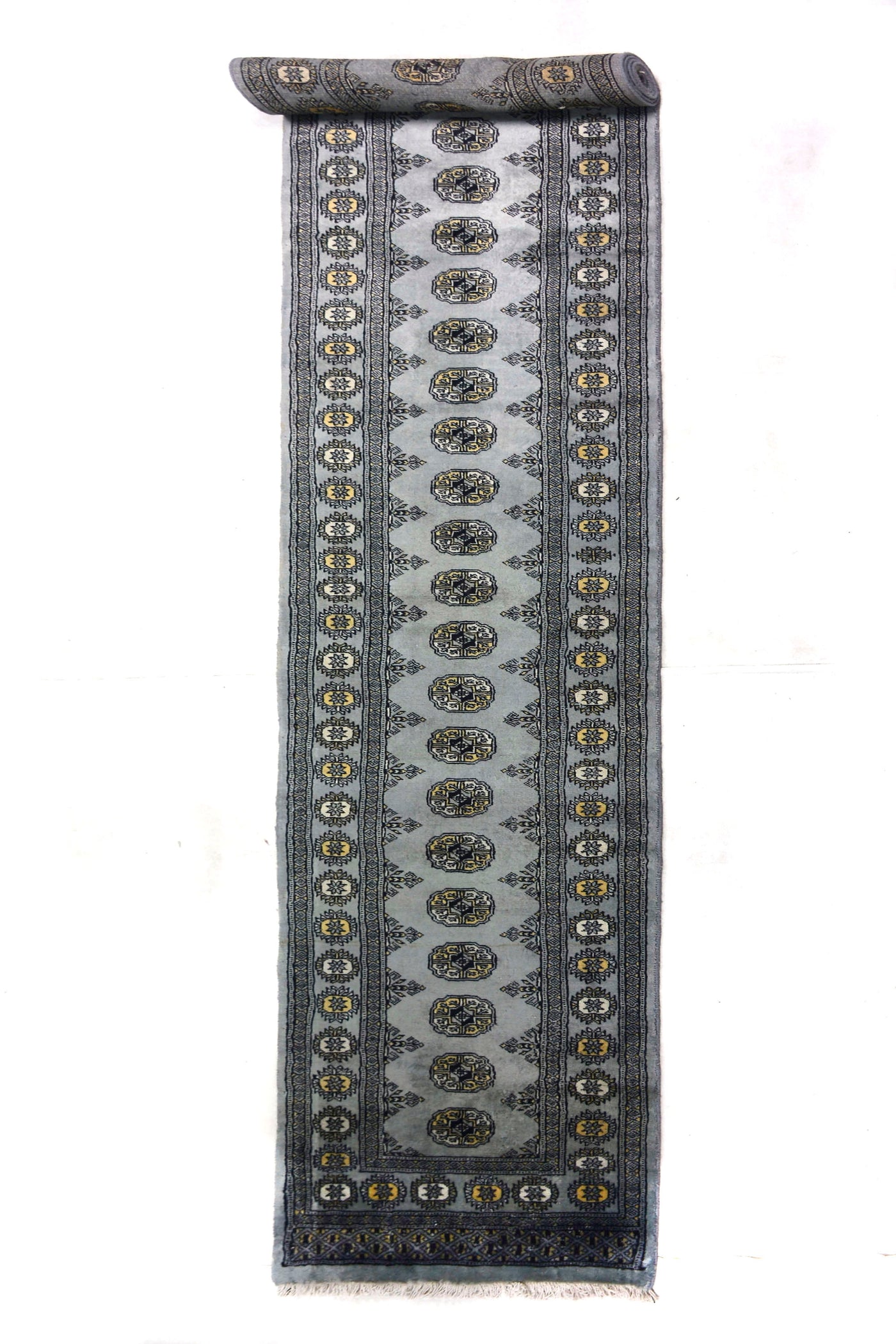 Bukhara Persian Runner – Stone Chevron