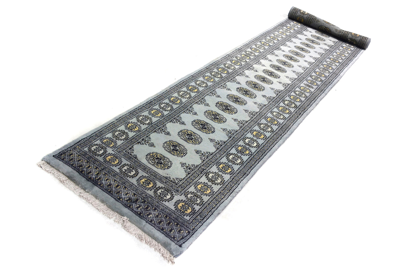 Bukhara Persian Runner – Stone Chevron