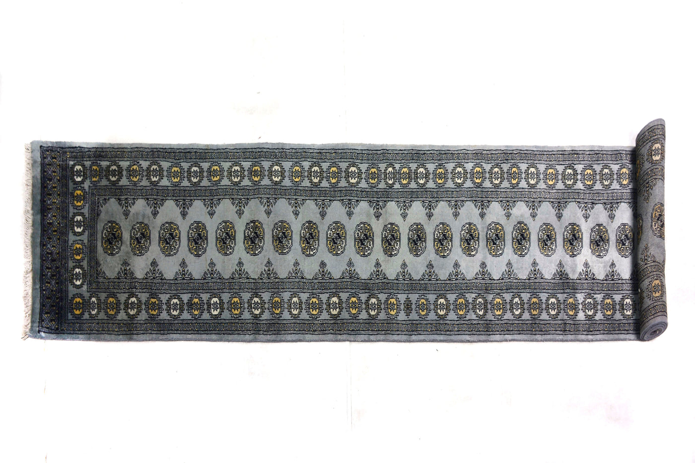 Bukhara Persian Runner – Stone Chevron