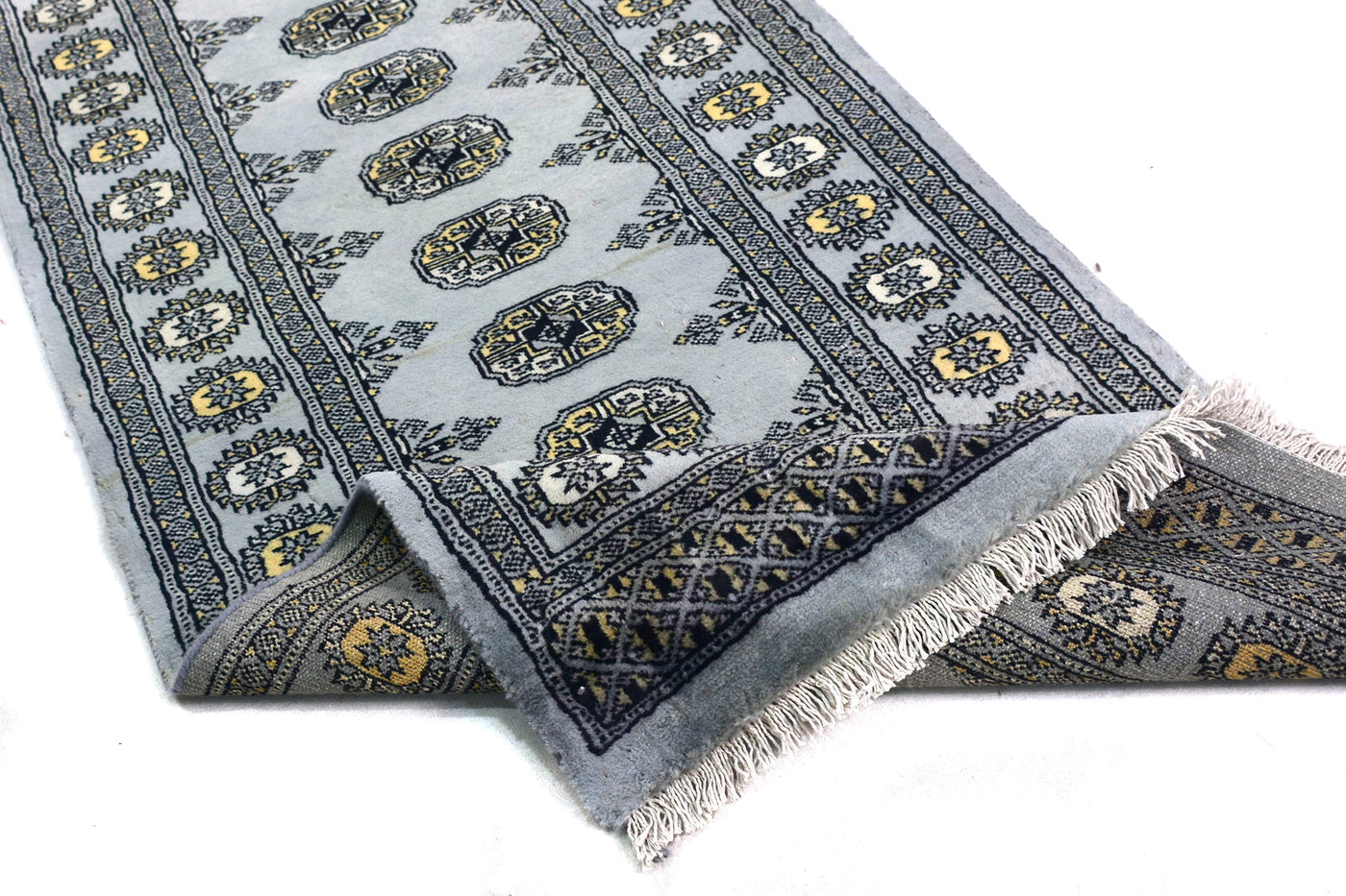 Bukhara Persian Runner – Stone Chevron