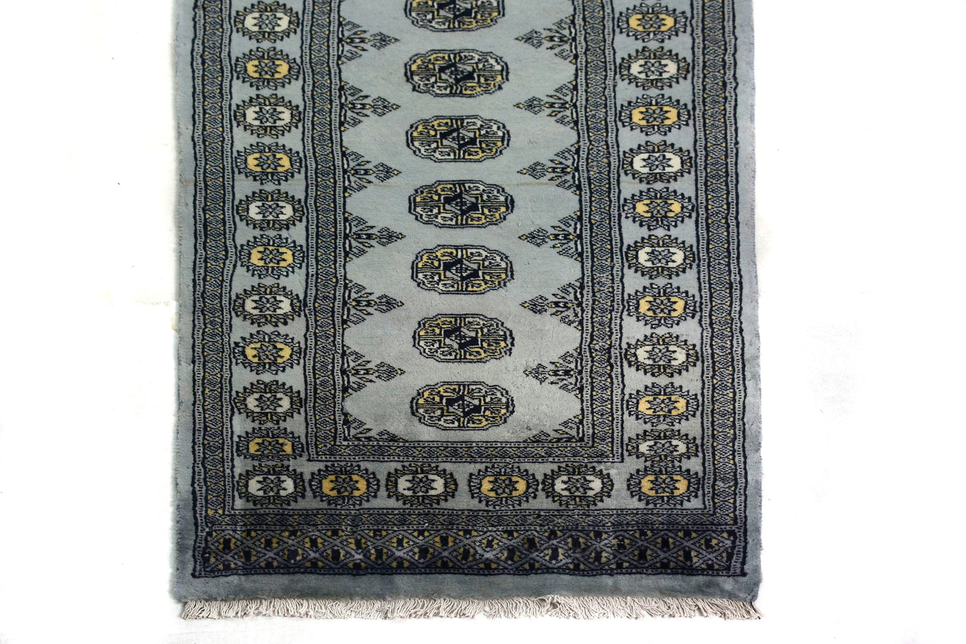 Bukhara Persian Runner – Stone Chevron