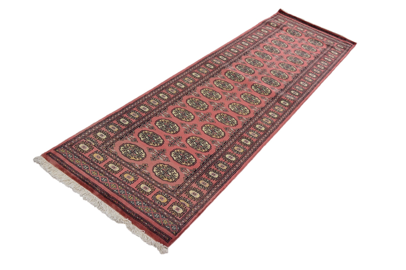 Bukhara Persian Runner – Crimson Chevron