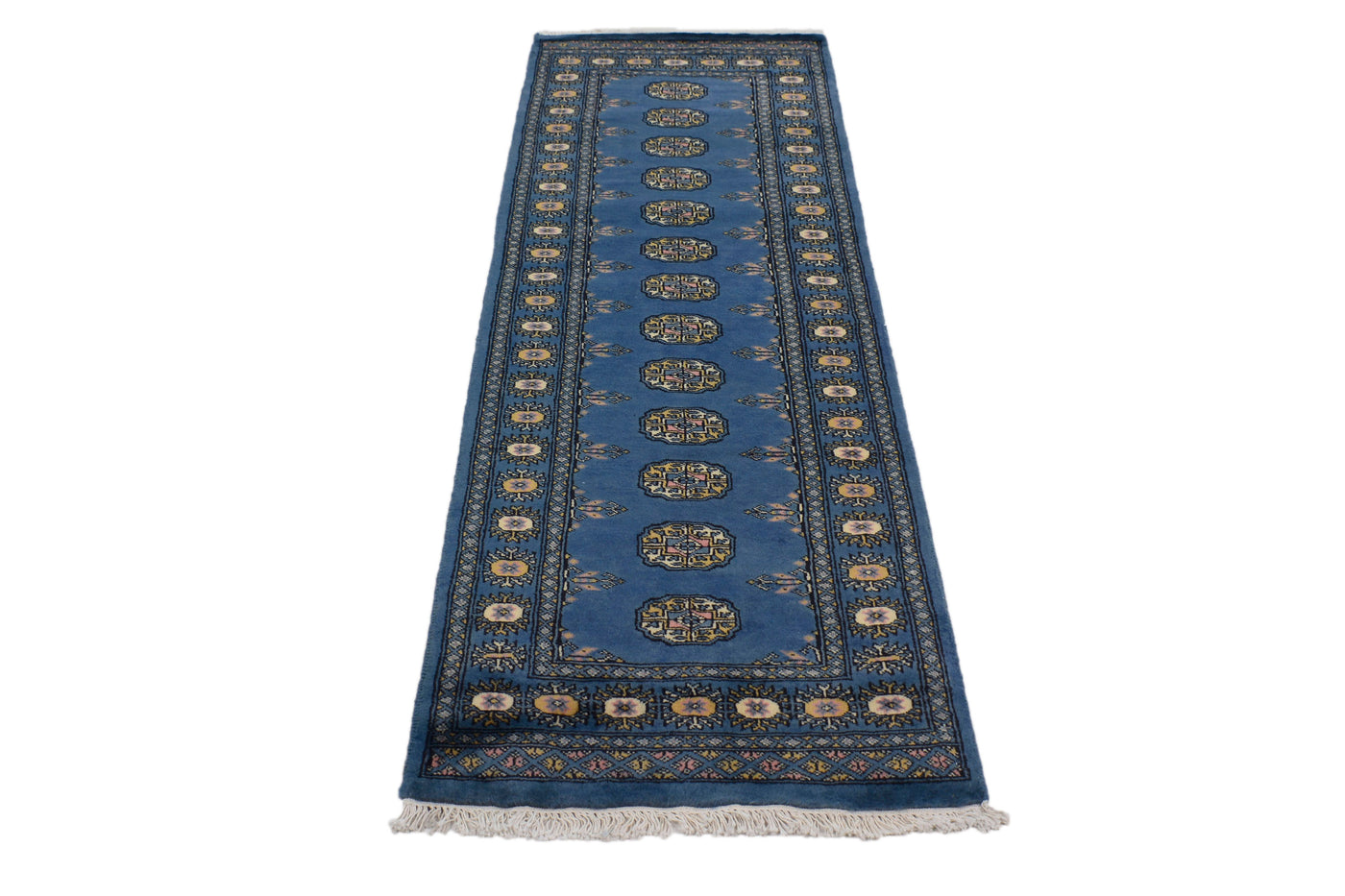Bukhara Persian Runner – Azure Bands