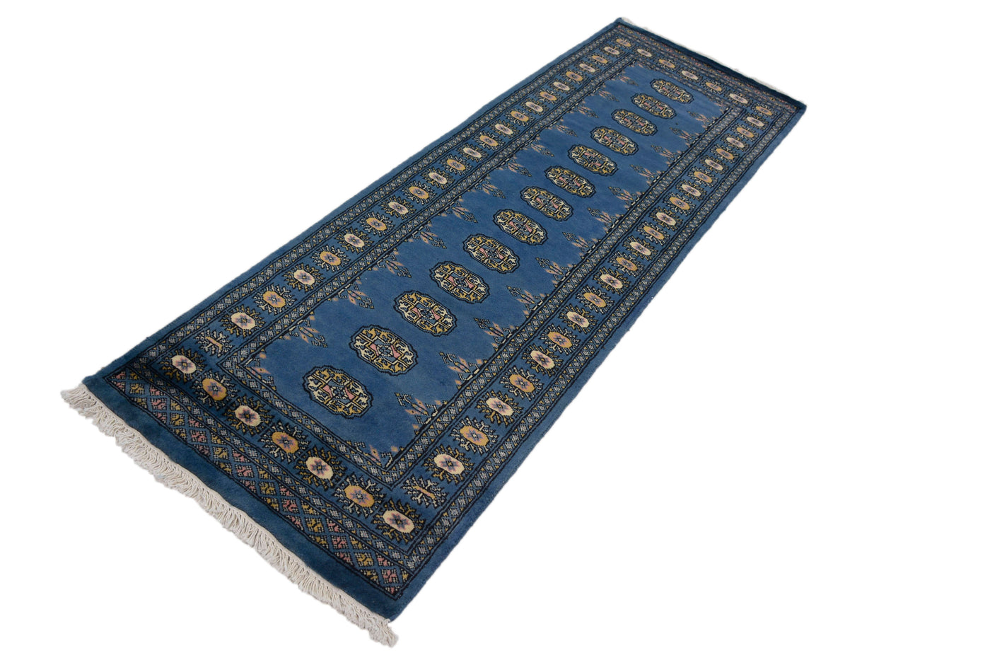 Bukhara Persian Runner – Azure Bands
