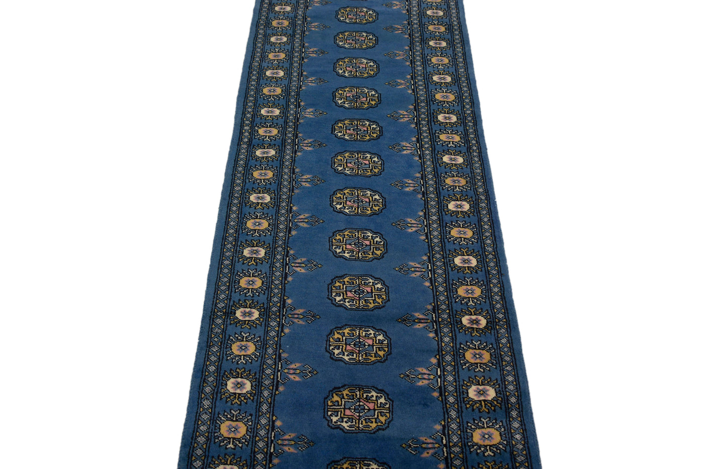 Bukhara Persian Runner – Azure Bands