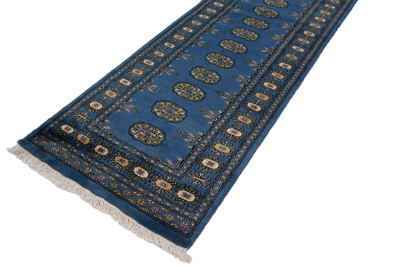 Bukhara Persian Runner – Azure Bands