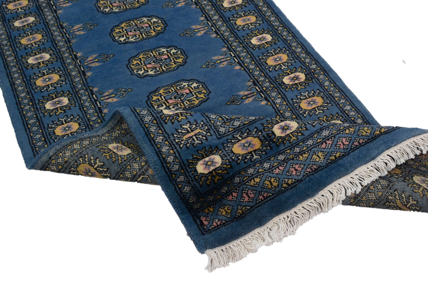 Bukhara Persian Runner – Azure Bands