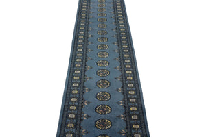 Bukhara Persian Runner, 80 x 372 cm