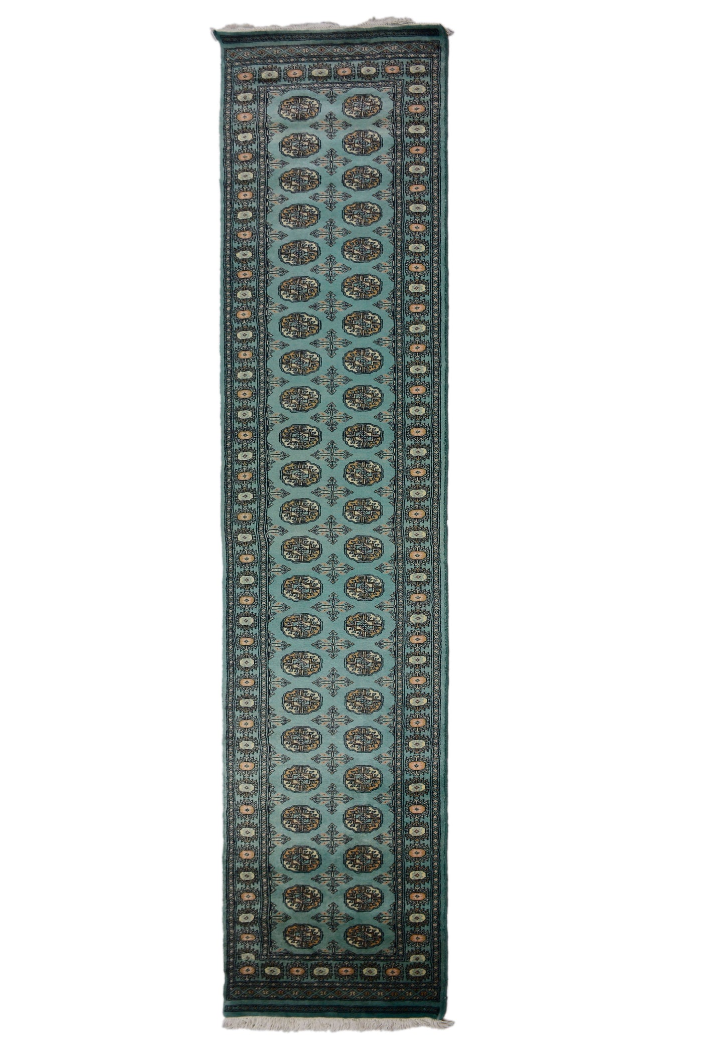 Bukhara Persian Runner – Teal Stripe
