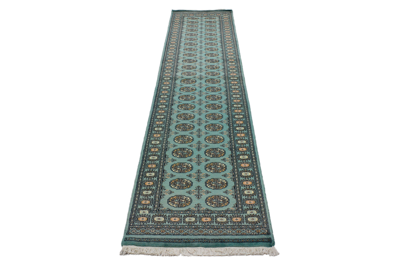 Bukhara Persian Runner – Teal Stripe