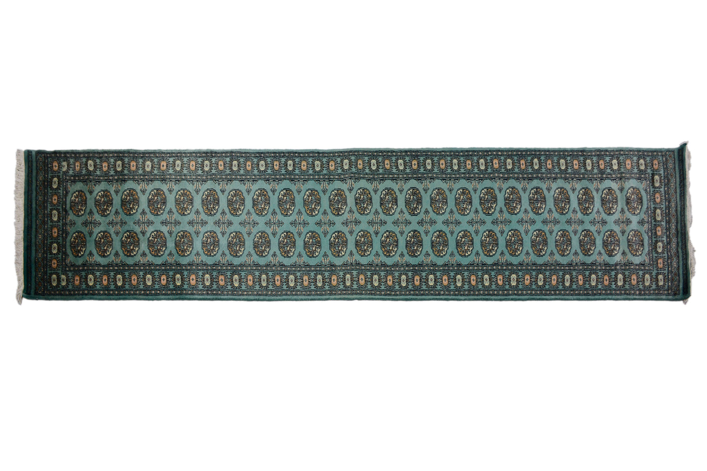 Bukhara Persian Runner – Teal Stripe