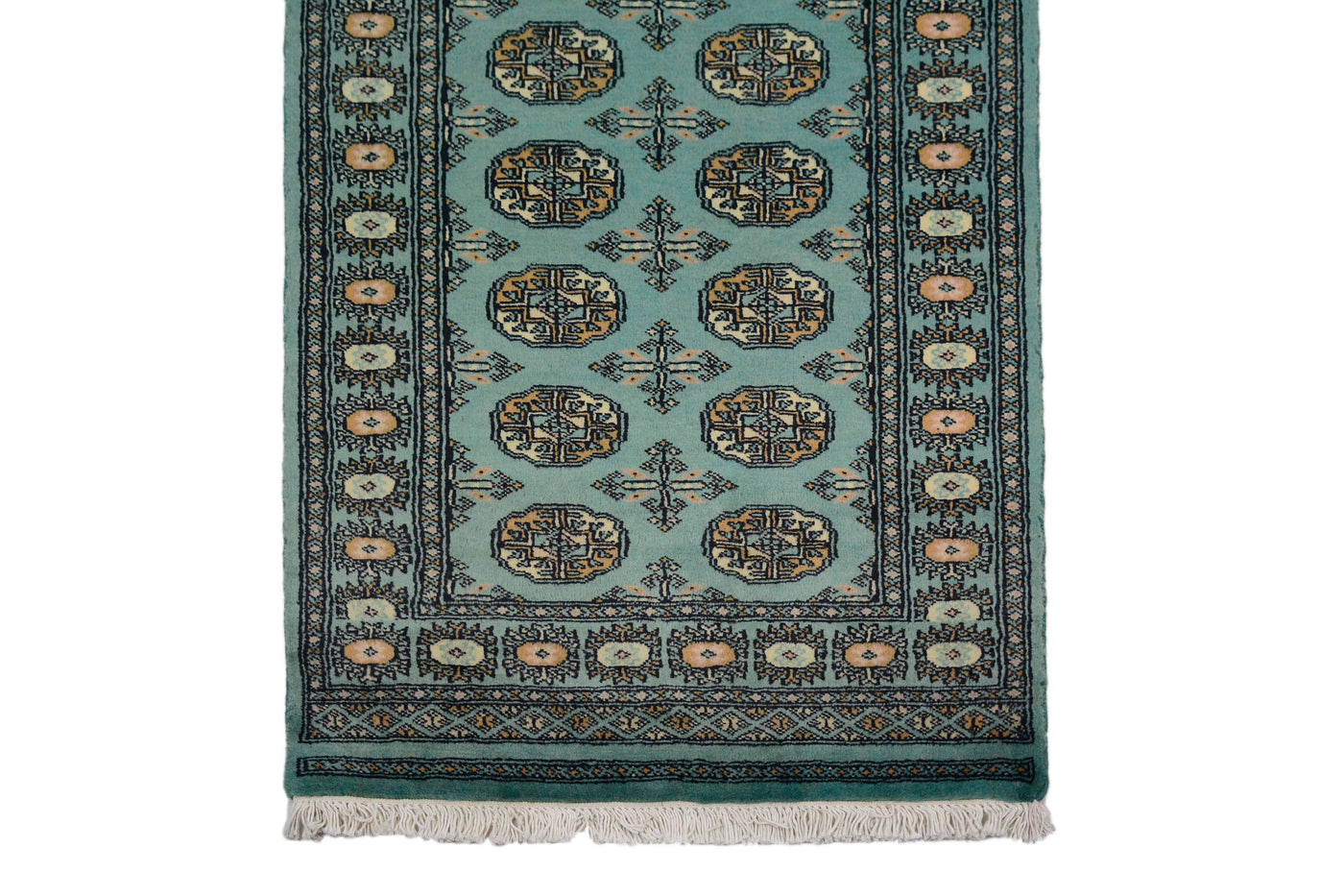 Bukhara Persian Runner – Teal Stripe