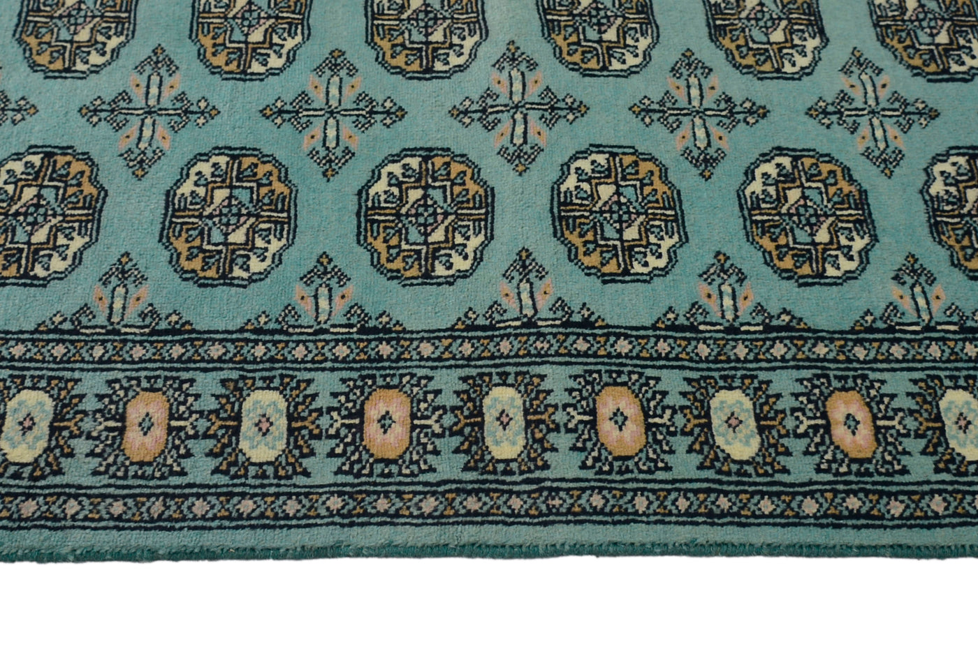 Bukhara Persian Runner – Teal Stripe