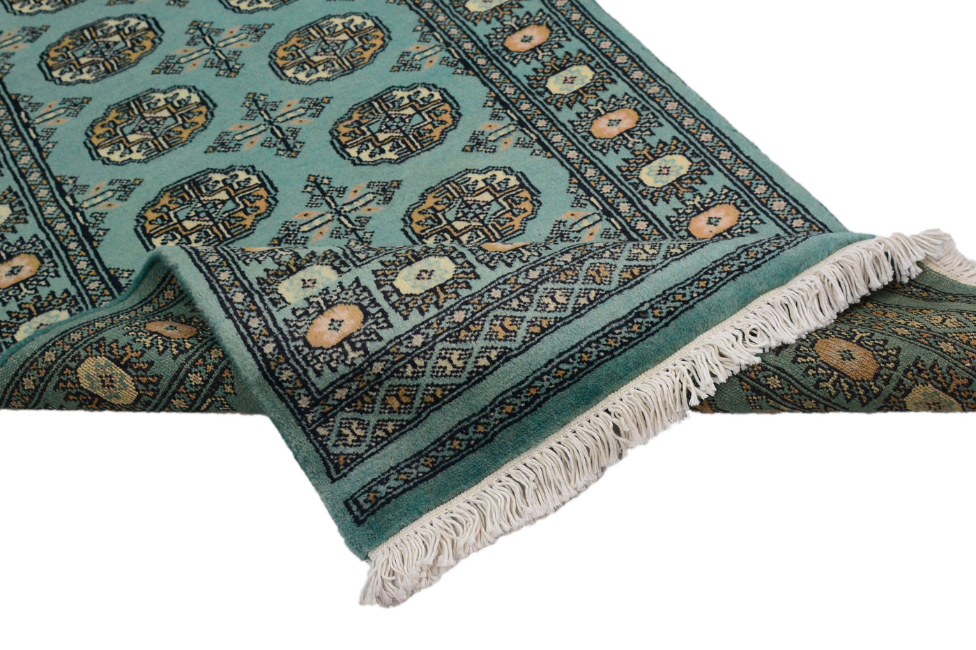 Bukhara Persian Runner – Teal Stripe