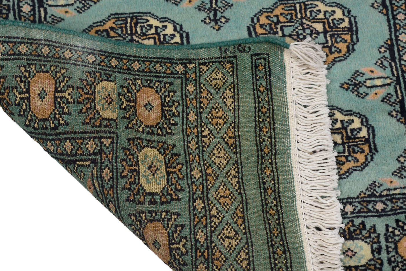 Bukhara Persian Runner – Teal Stripe