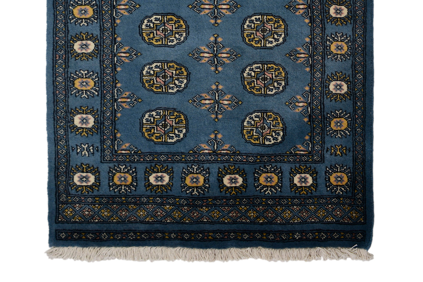 Bukhara Persian Rug – Sapphire Triptych