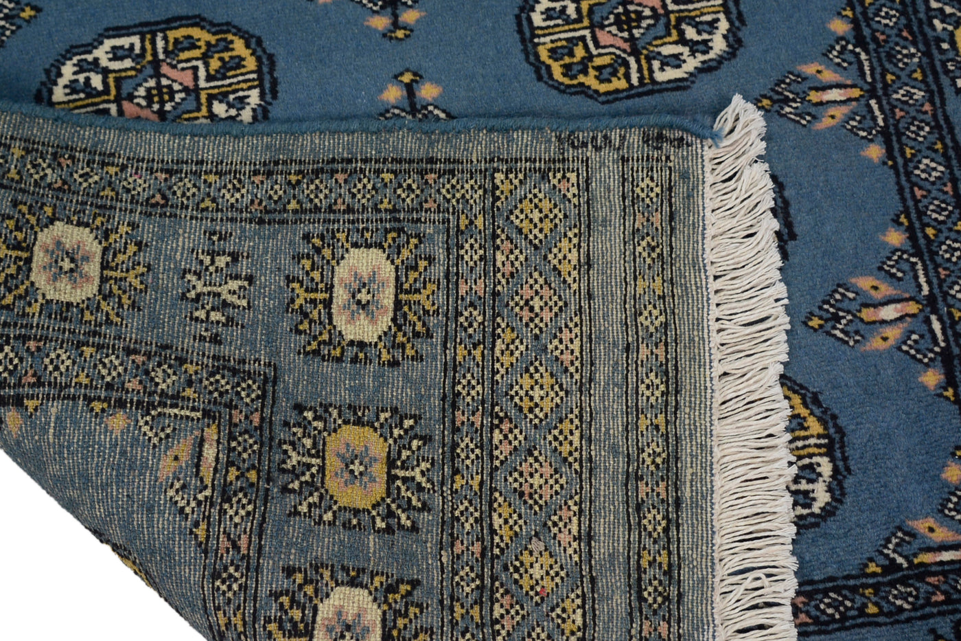 Bukhara Persian Rug – Sapphire Triptych