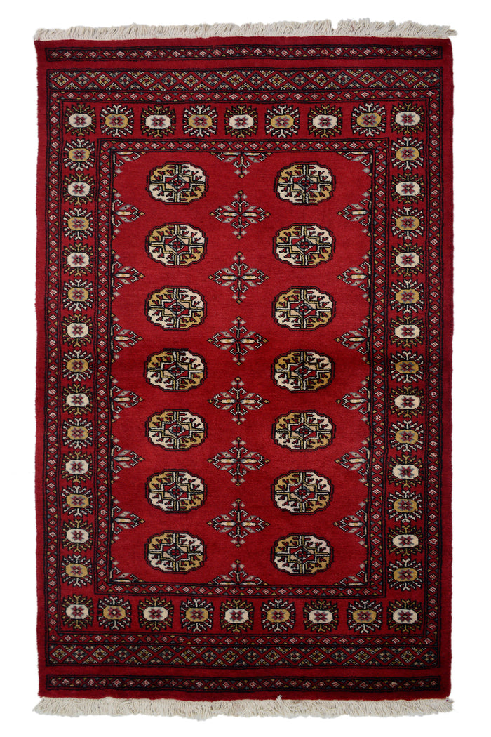 Bukhara Persian Rug – Sangria Emblem