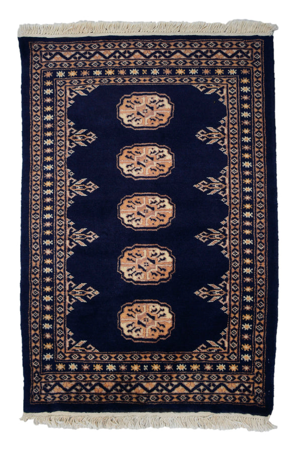 Bukhara Persian Rug, 65 x 92 cm