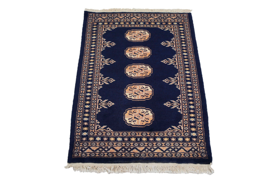 Bukhara Persian Rug, 65 x 92 cm