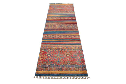 Afghan Khorjin Runner, 82 x 294 cm (New Arrival)