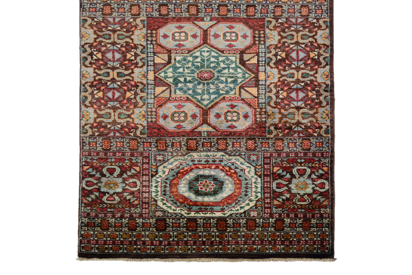 Mamluk Afghan Runner – Ocean Chevron