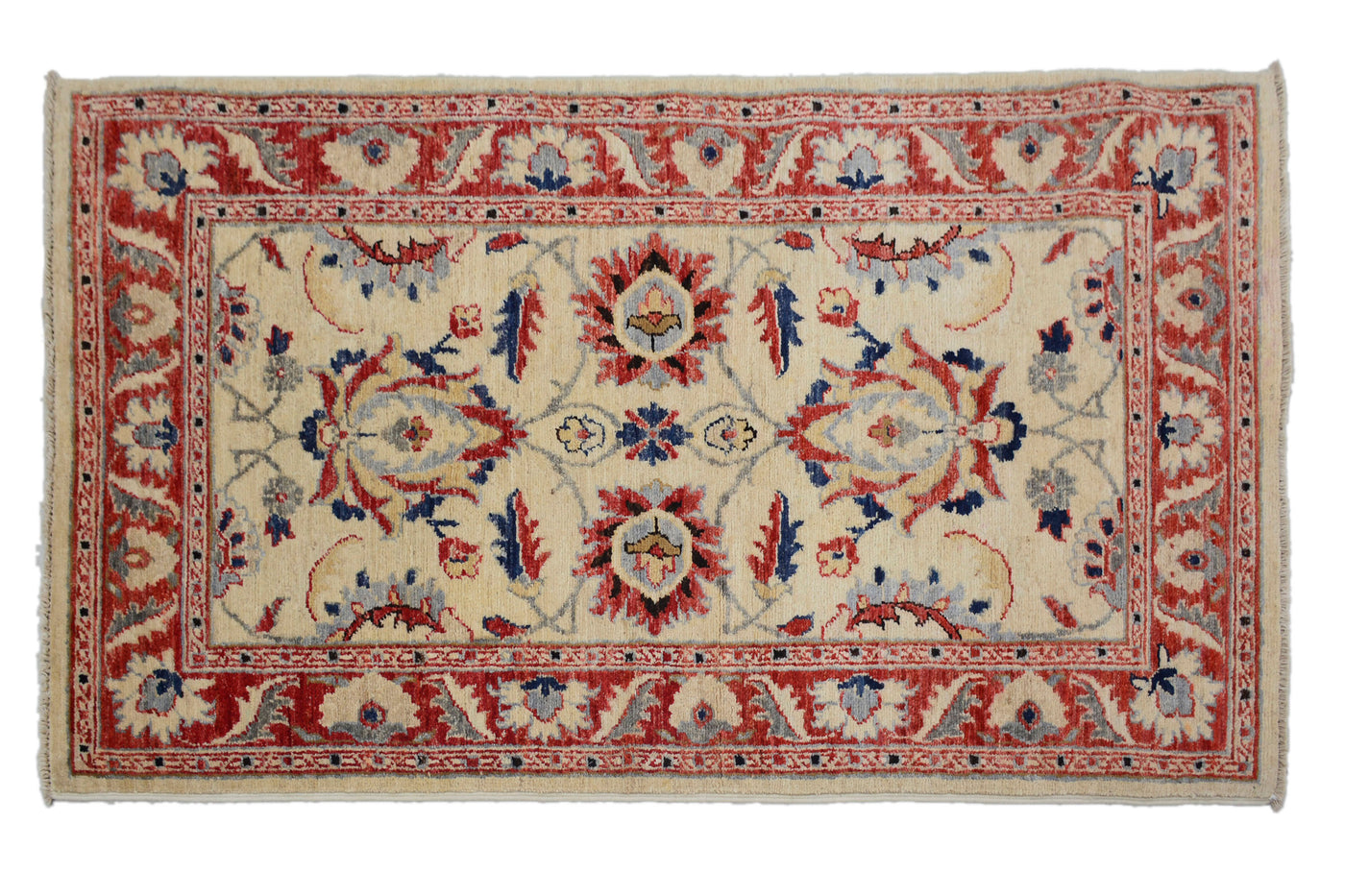 Chobi Afghan Rug – Stone Petal