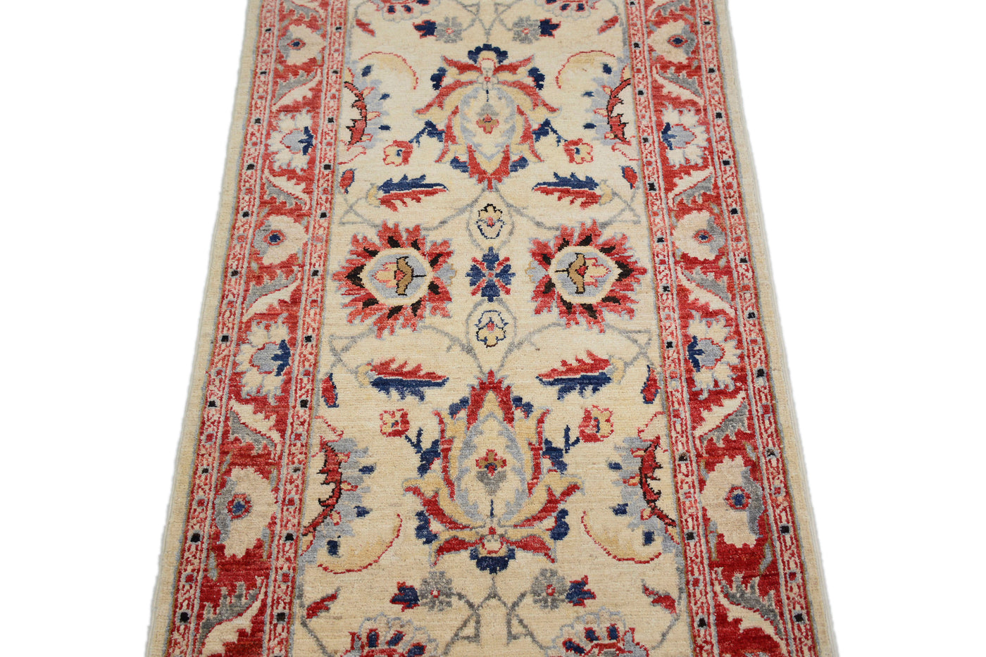 Chobi Afghan Rug – Stone Petal