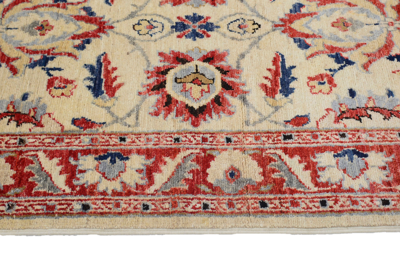 Chobi Afghan Rug – Stone Petal
