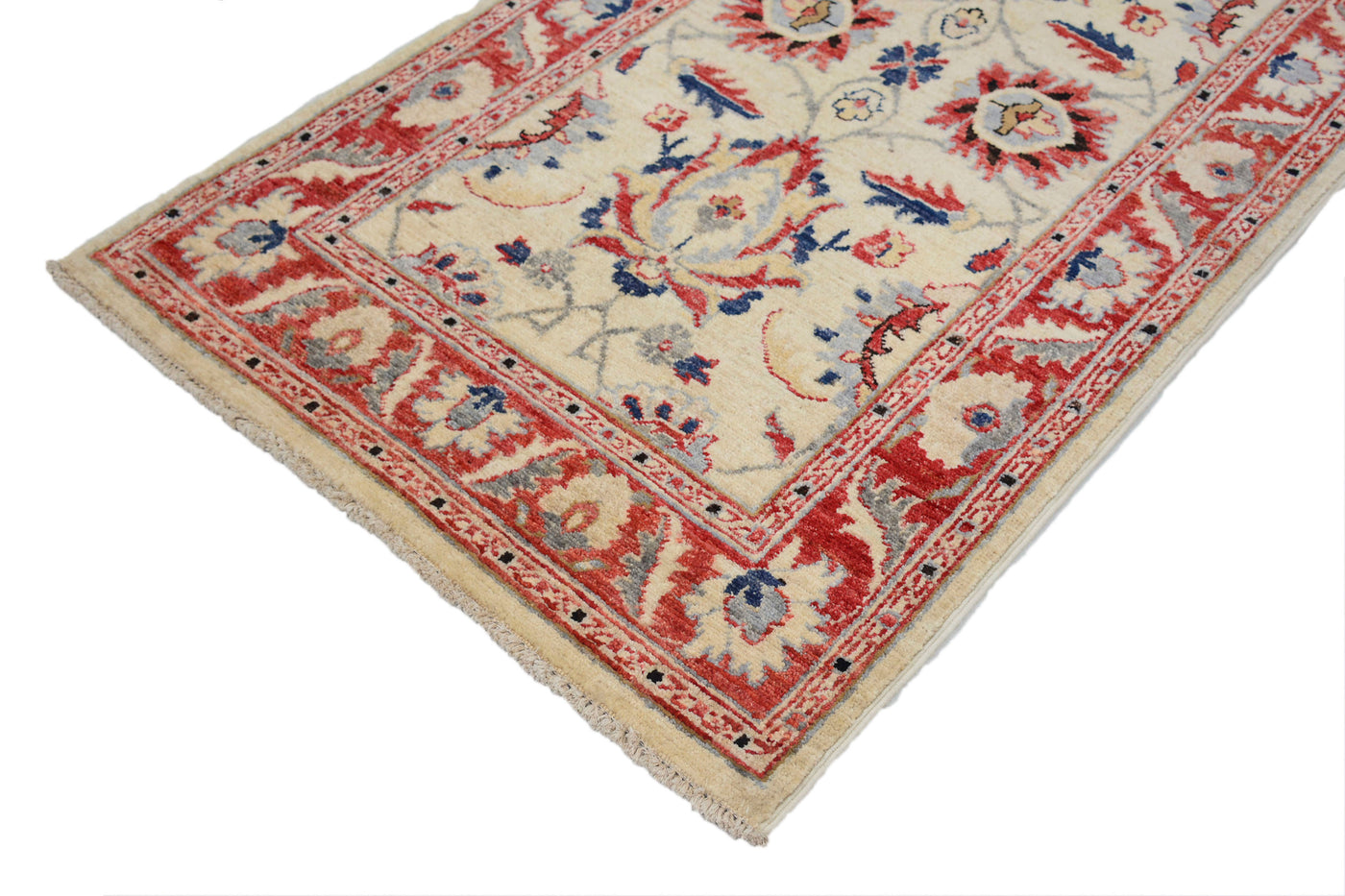 Chobi Afghan Rug – Stone Petal