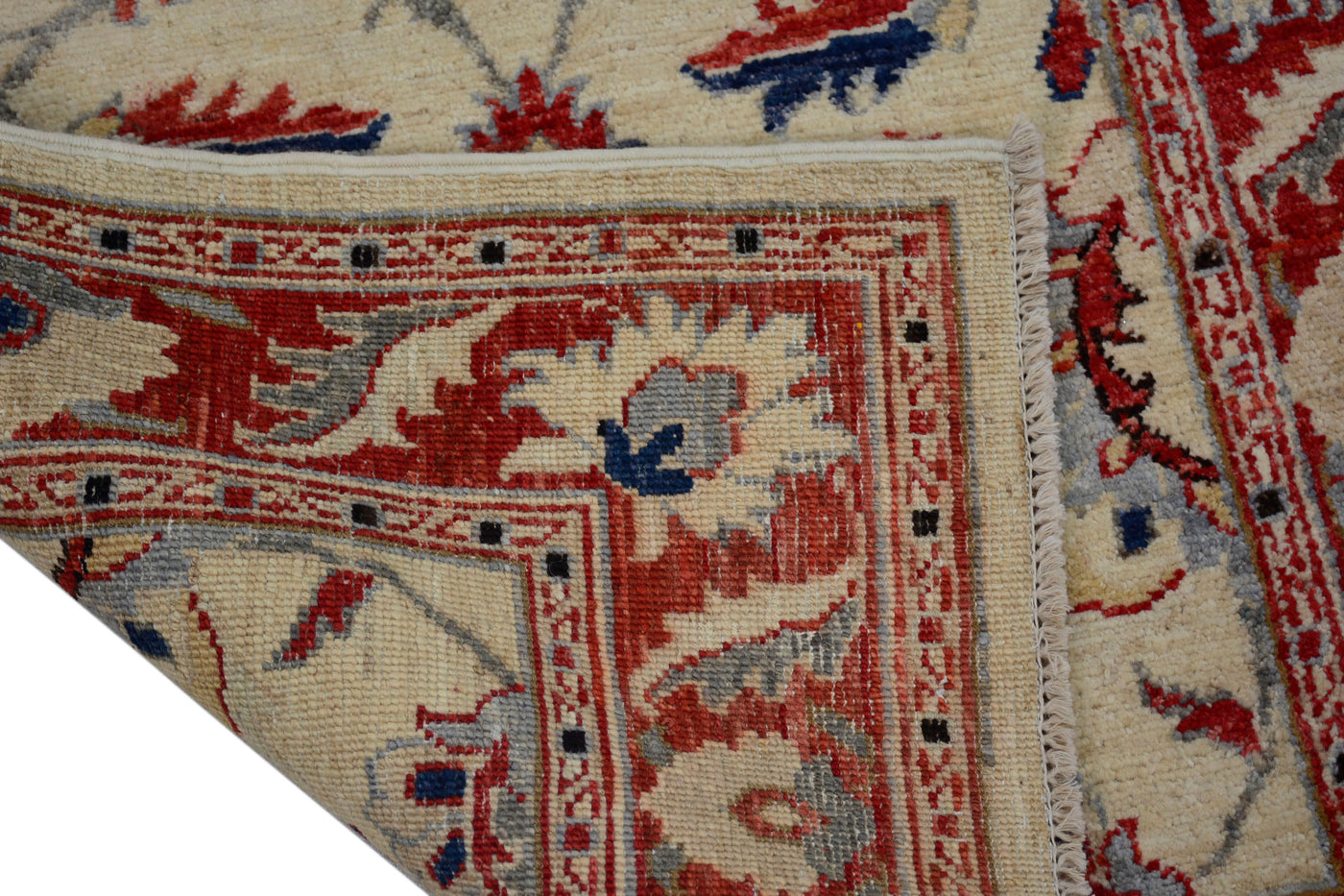 Chobi Afghan Rug – Stone Petal