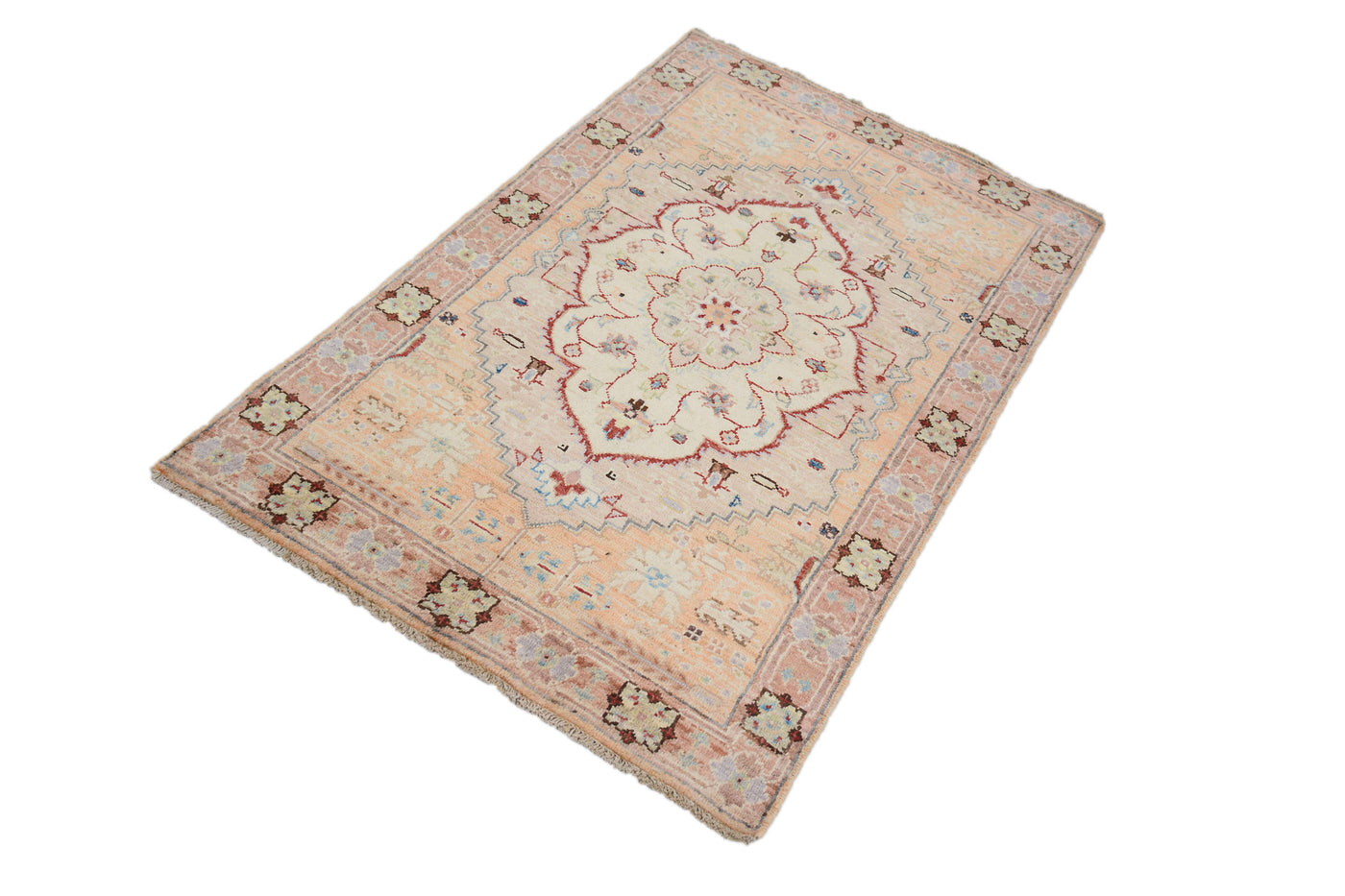 Chobi Afghan Rug – Bone Emblem