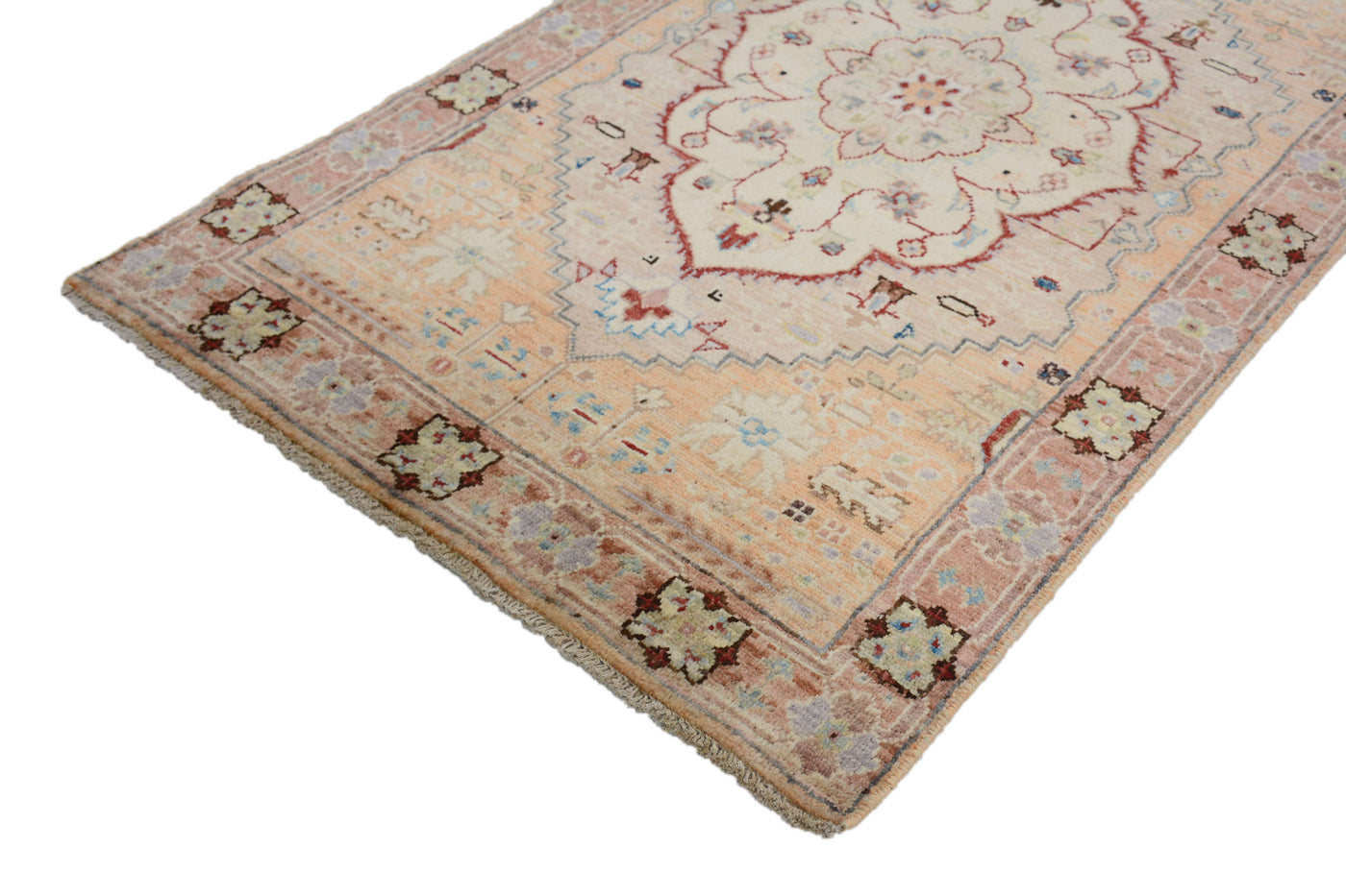Chobi Afghan Rug – Bone Emblem