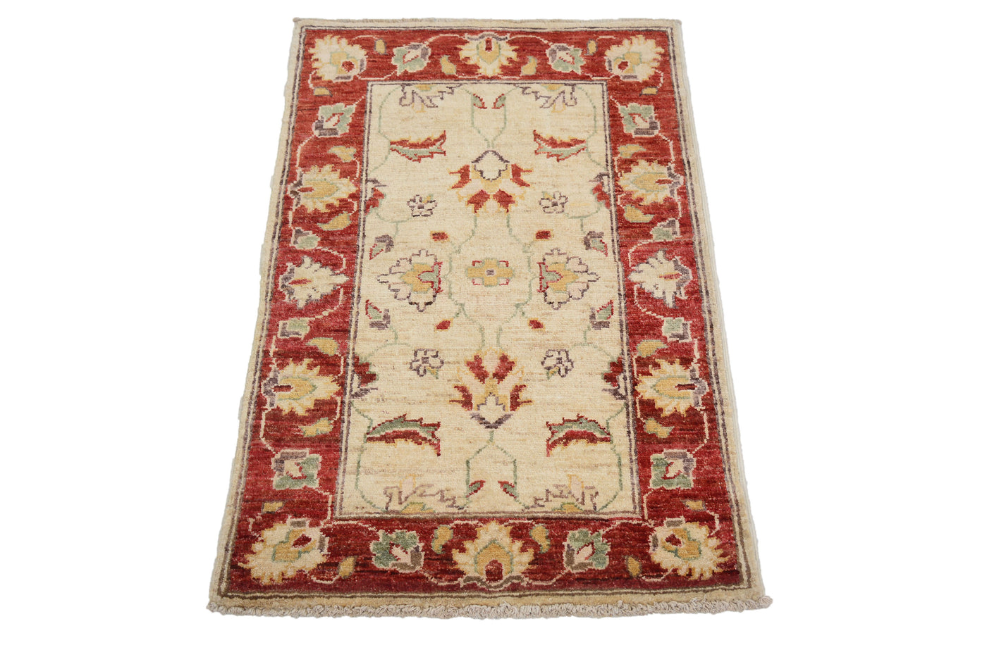 Chobi Afghan Rug – Pebble Laurel