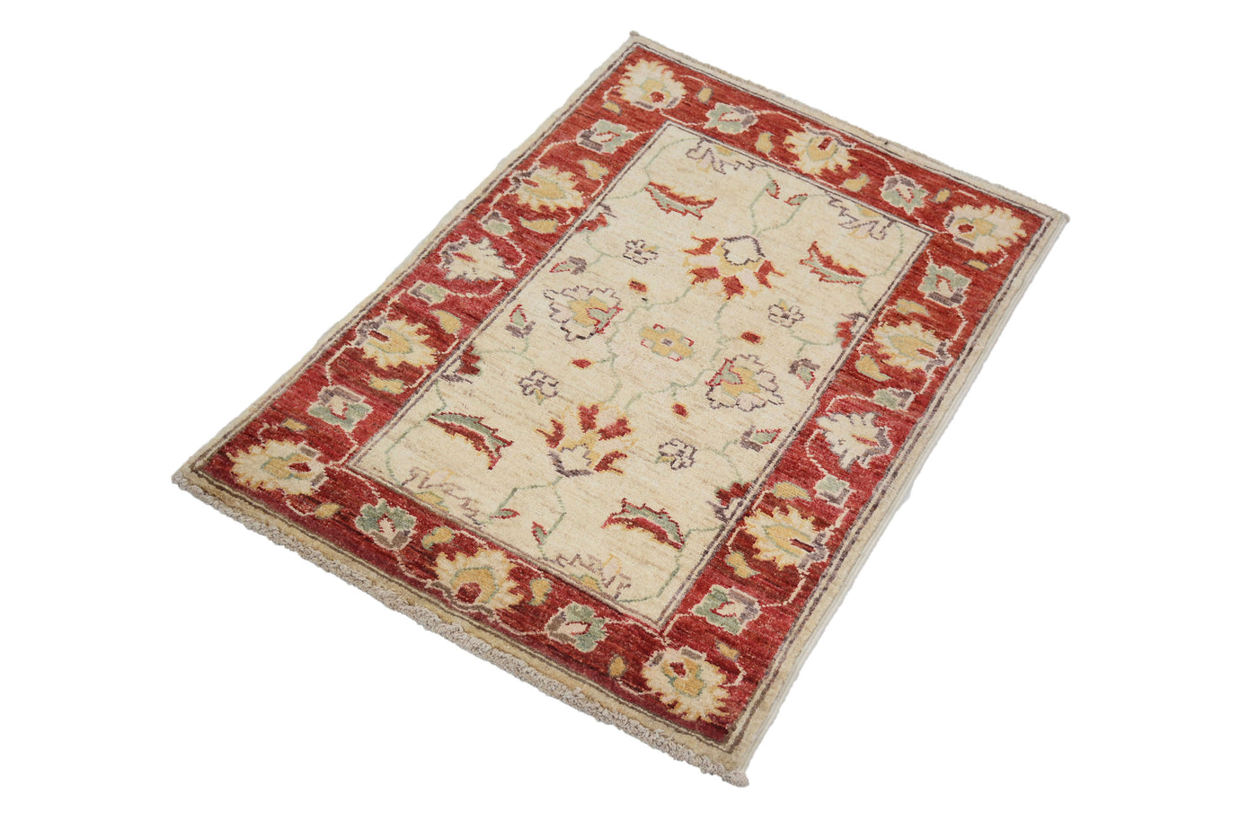 Chobi Afghan Rug – Pebble Laurel